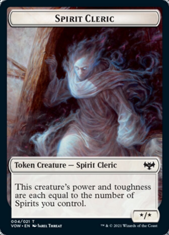 Spirit Cleric Token [Innistrad: Crimson Vow Tokens] | Amazing Games TCG