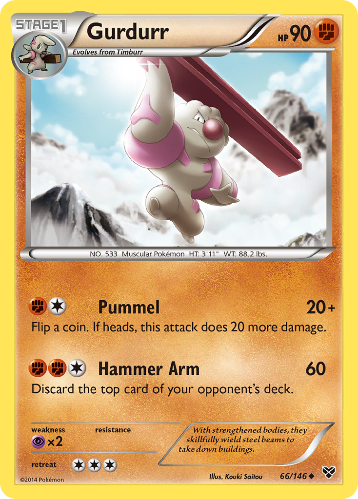 Gurdurr (66/146) [XY: Base Set] | Amazing Games TCG