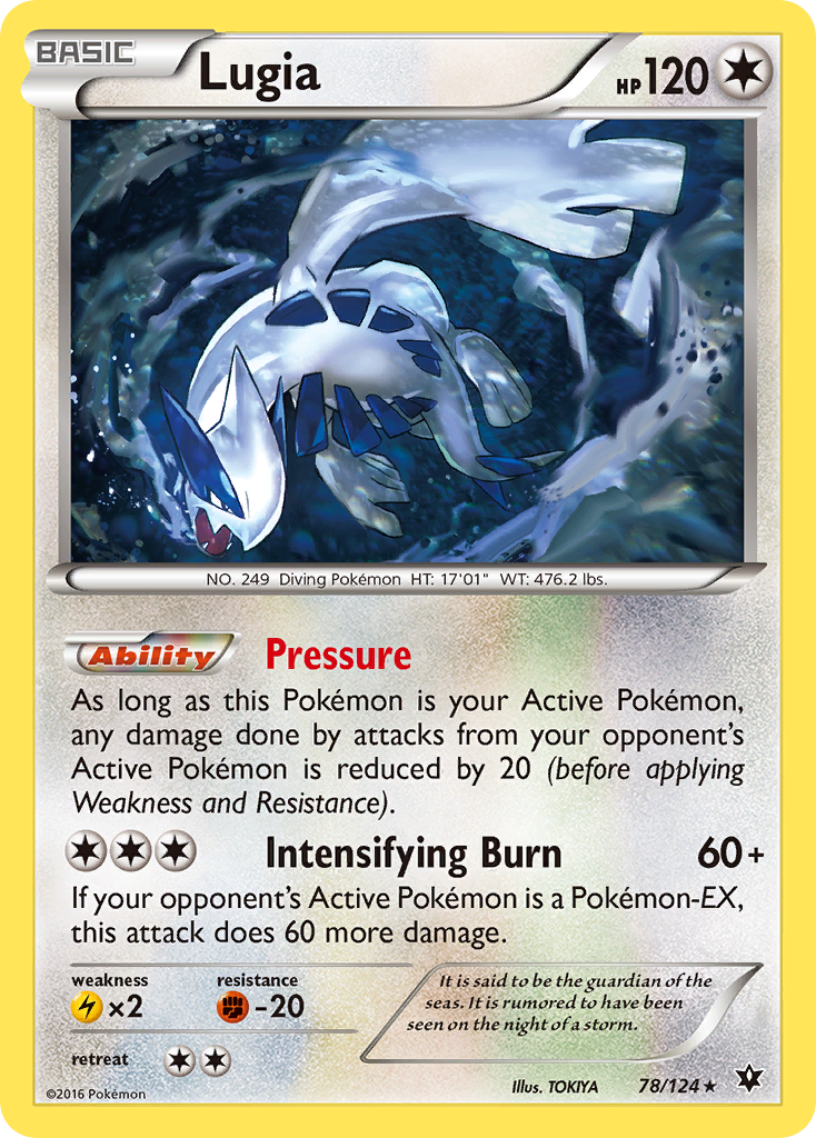 Lugia (78/124) [XY: Fates Collide] | Amazing Games TCG