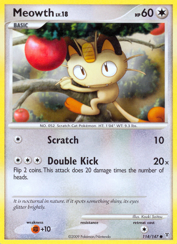 Meowth (114/147) [Platinum: Supreme Victors] | Amazing Games TCG