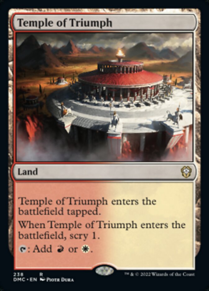 Temple of Triumph [Dominaria United Commander] | Amazing Games TCG