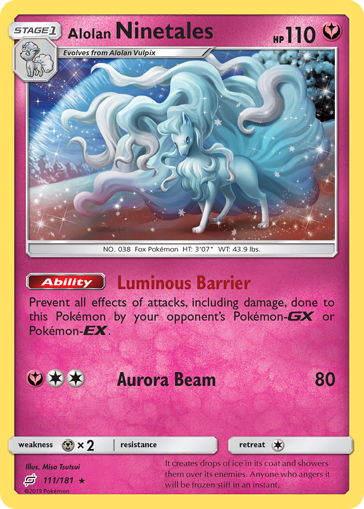 Alolan Ninetales (111/181) [Sun & Moon: Team Up] | Amazing Games TCG