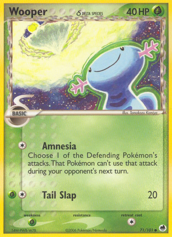 Wooper (71/101) (Delta Species) [EX: Dragon Frontiers] | Amazing Games TCG