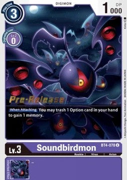 Soundbirdmon [BT4-078] [Great Legend Pre-Release Promos] | Amazing Games TCG