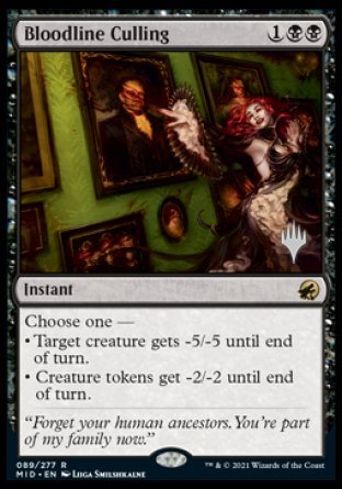 Bloodline Culling (Promo Pack) [Innistrad: Midnight Hunt Promos] | Amazing Games TCG