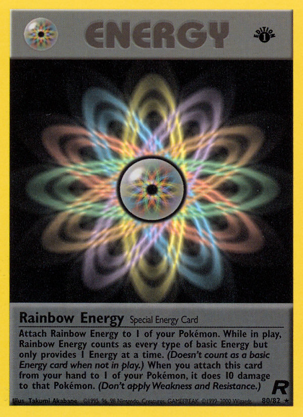 Rainbow Energy (80/82) [Team Rocket 1st Edition] | Amazing Games TCG