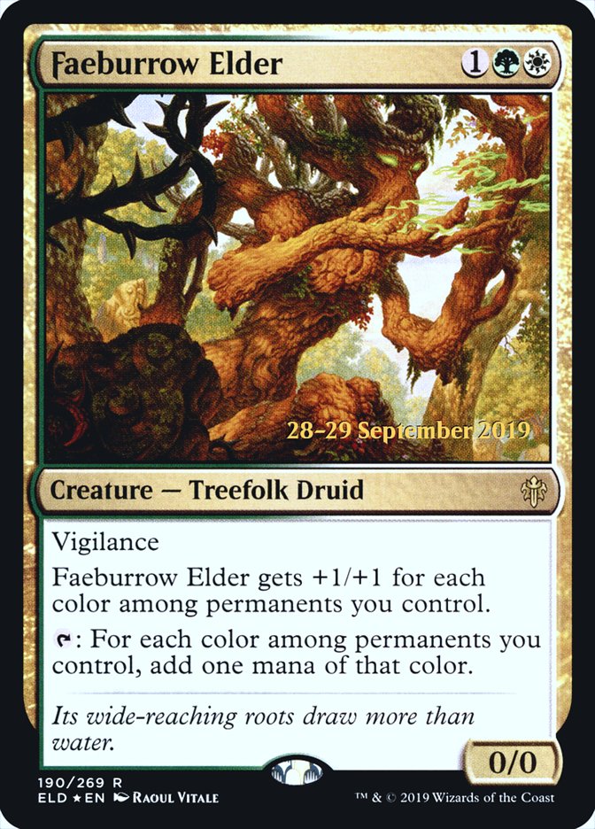 Faeburrow Elder  [Throne of Eldraine Prerelease Promos] | Amazing Games TCG