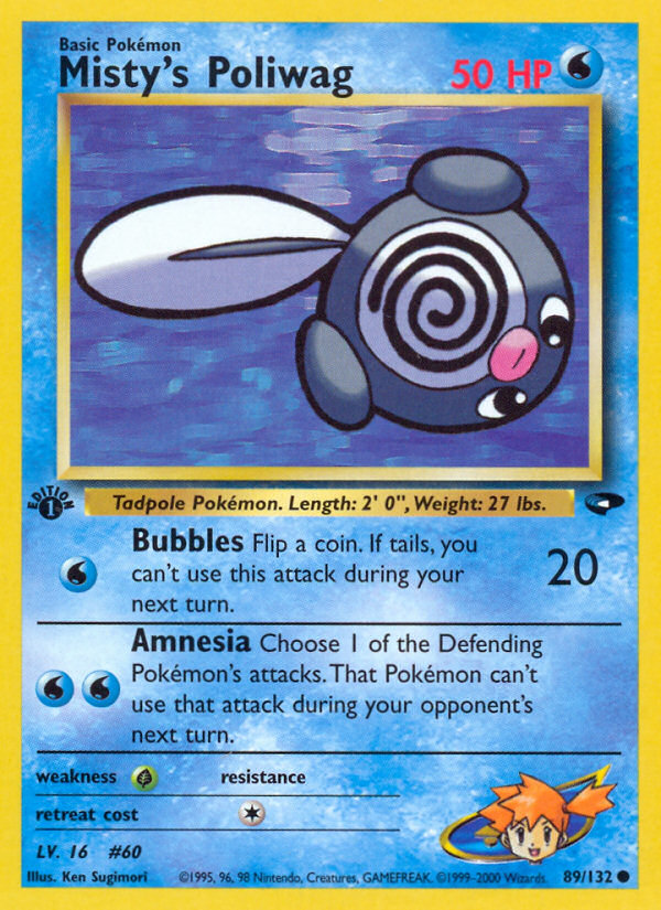 Misty's Poliwag (89/132) [Gym Challenge 1st Edition] | Amazing Games TCG