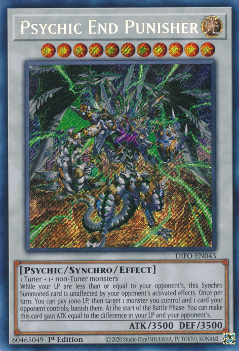 Psychic End Punisher [DIFO-EN043] Secret Rare | Amazing Games TCG