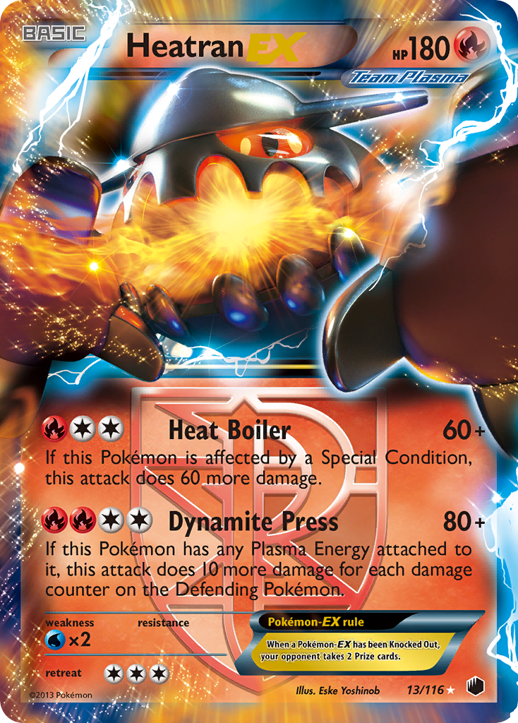 Heatran EX (13/116) [Black & White: Plasma Freeze] | Amazing Games TCG