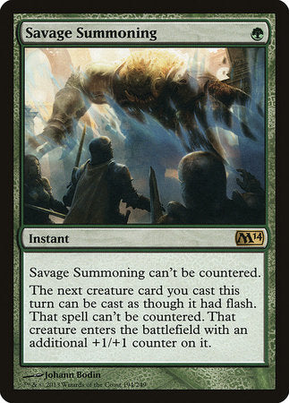 Savage Summoning [Magic 2014] | Amazing Games TCG