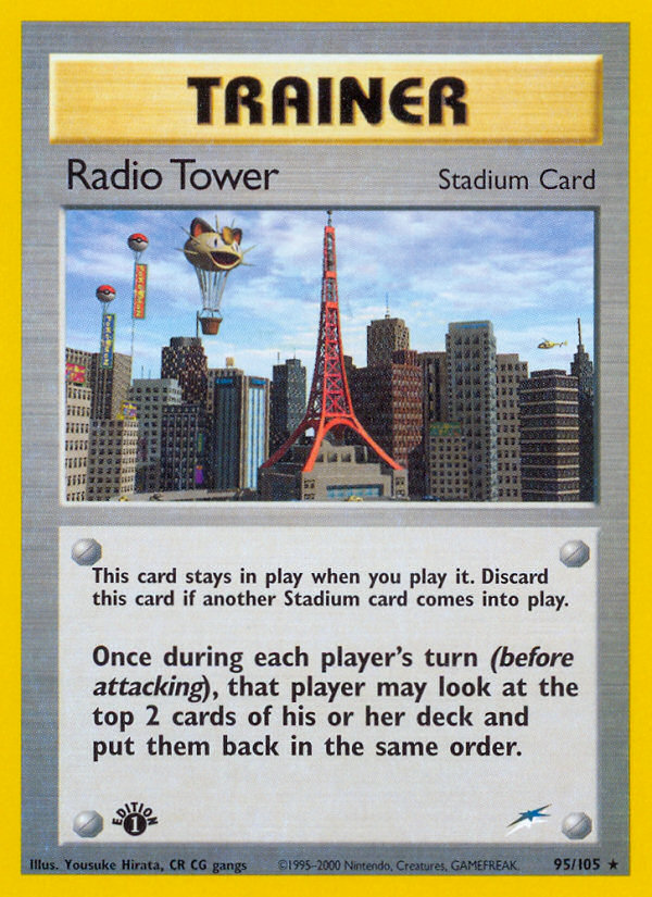 Radio Tower (95/105) [Neo Destiny 1st Edition] | Amazing Games TCG