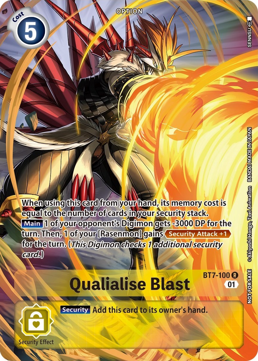 Qualialise Blast [BT7-100] (Summer 2022 Dash Pack) [Next Adventure Promos] | Amazing Games TCG