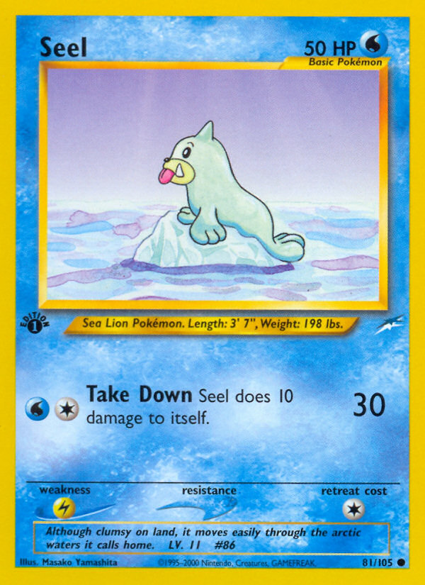 Seel (81/105) [Neo Destiny 1st Edition] | Amazing Games TCG