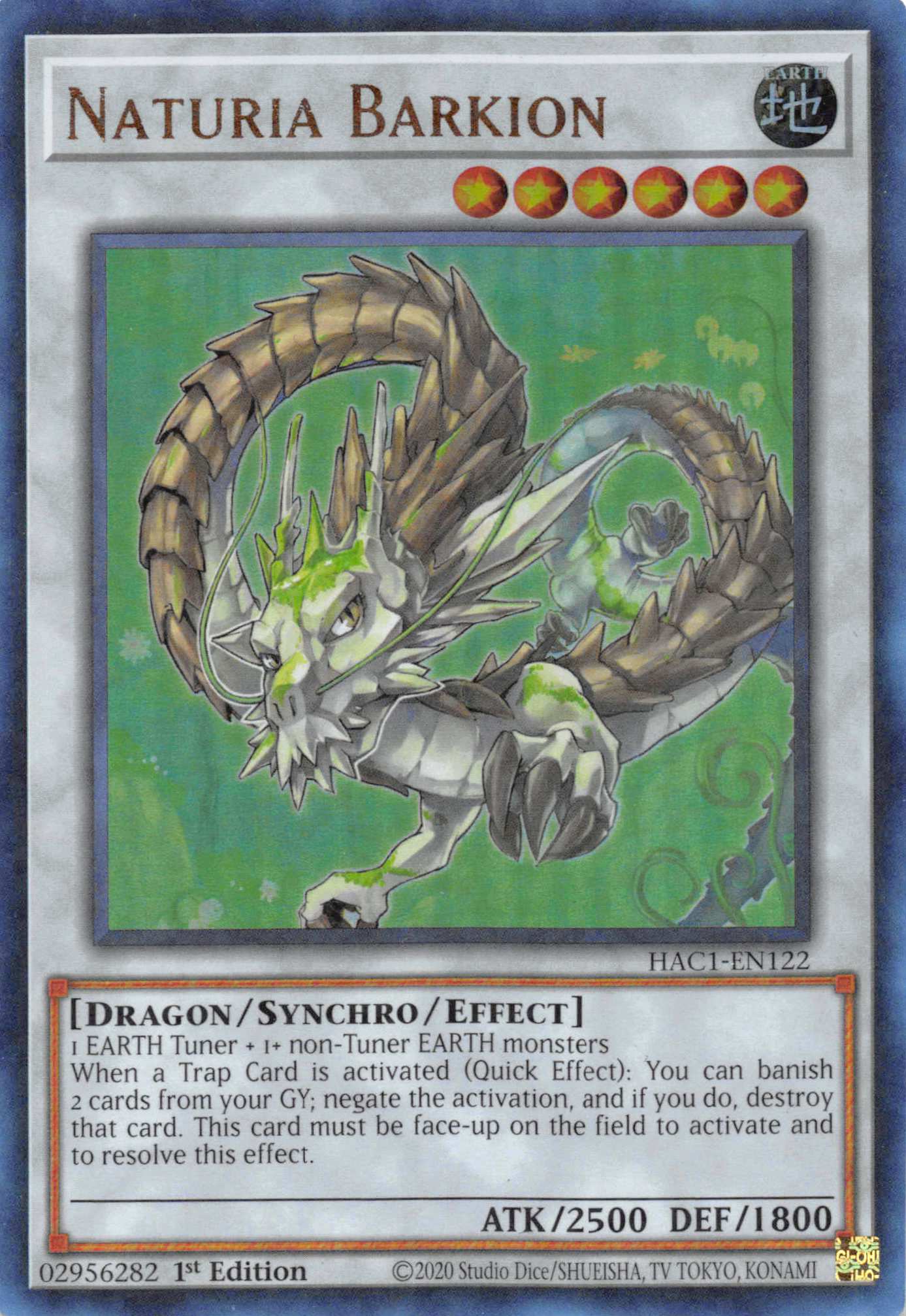 Naturia Barkion (Duel Terminal) [HAC1-EN122] Parallel Rare | Amazing Games TCG