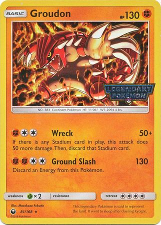 Groudon (81/168) (Cosmos Holo Gamestop Promo) [Sun & Moon: Celestial Storm] | Amazing Games TCG