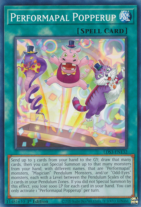 Performapal Popperup [LDS3-EN132] Common | Amazing Games TCG