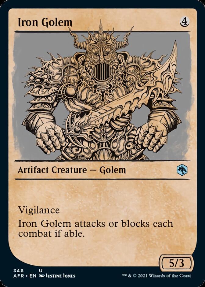 Iron Golem (Showcase) [Dungeons & Dragons: Adventures in the Forgotten Realms] | Amazing Games TCG