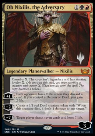 Ob Nixilis, the Adversary (Promo Pack) [Streets of New Capenna Promos] | Amazing Games TCG