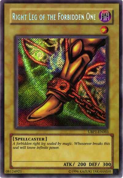 Right Leg of the Forbidden One [UBP1-EN001] Secret Rare | Amazing Games TCG