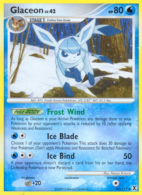 Glaceon (41/111) [Platinum: Rising Rivals] | Amazing Games TCG