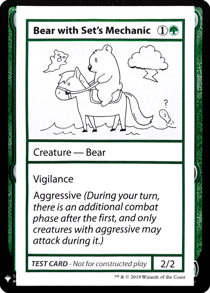 Bear with Set's Mechanic [Mystery Booster Playtest Cards] | Amazing Games TCG