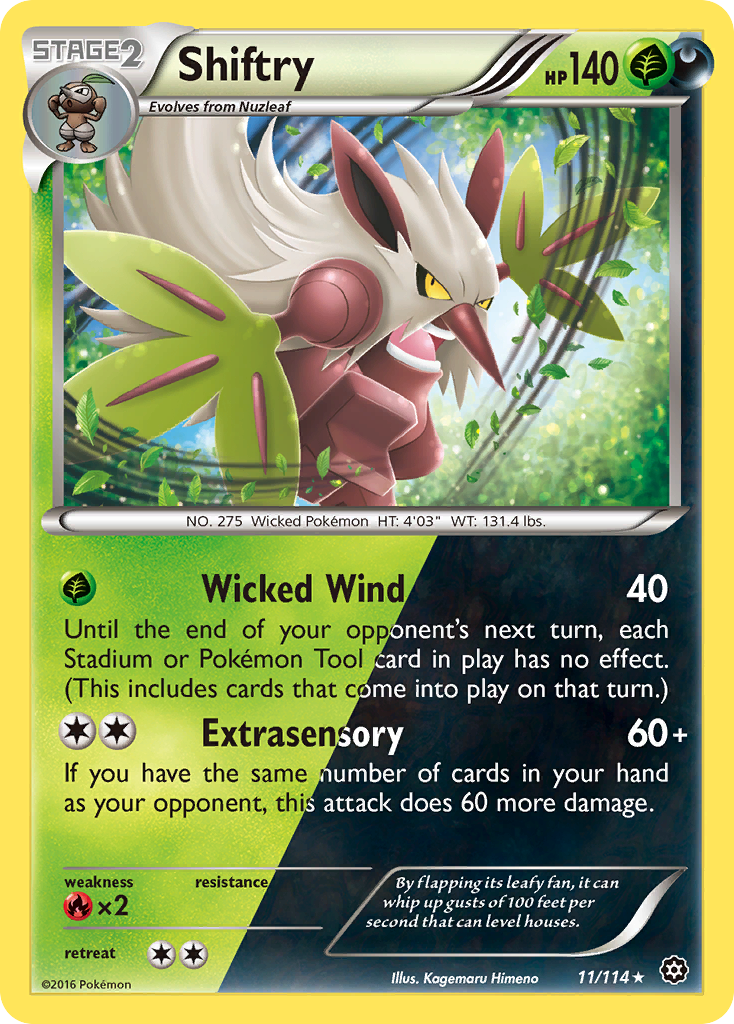 Shiftry (11/114) [XY: Steam Siege] | Amazing Games TCG