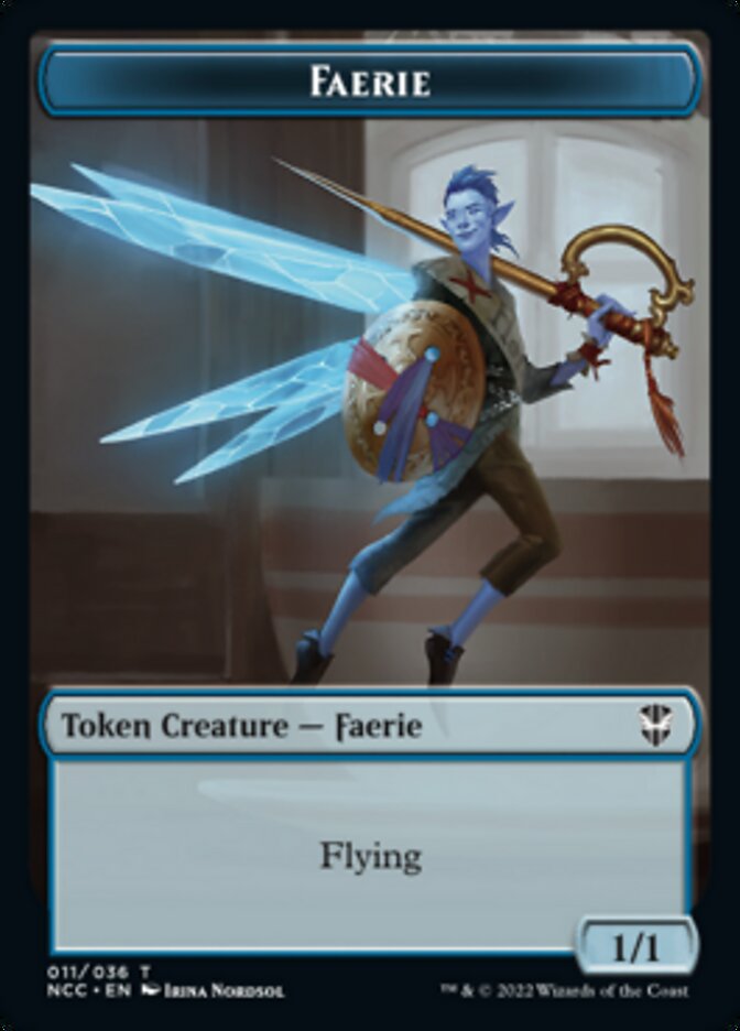 Faerie // Rogue Double-sided Token [Streets of New Capenna Commander Tokens] | Amazing Games TCG