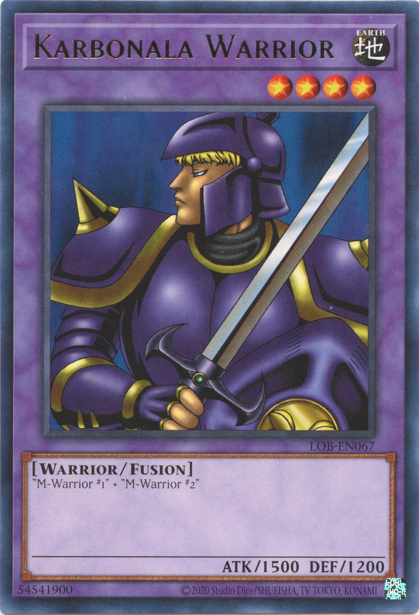 Karbonala Warrior (25th Anniversary) [LOB-EN067] Rare | Amazing Games TCG