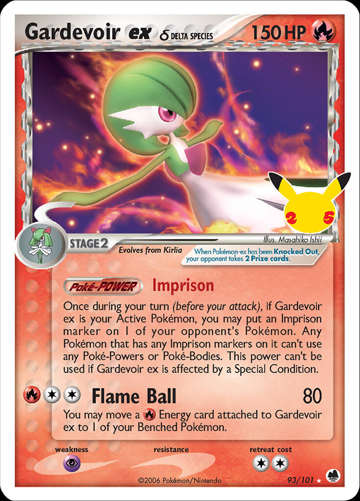 Gardevoir ex (93/101) (Delta Species) [Celebrations: 25th Anniversary - Classic Collection] | Amazing Games TCG