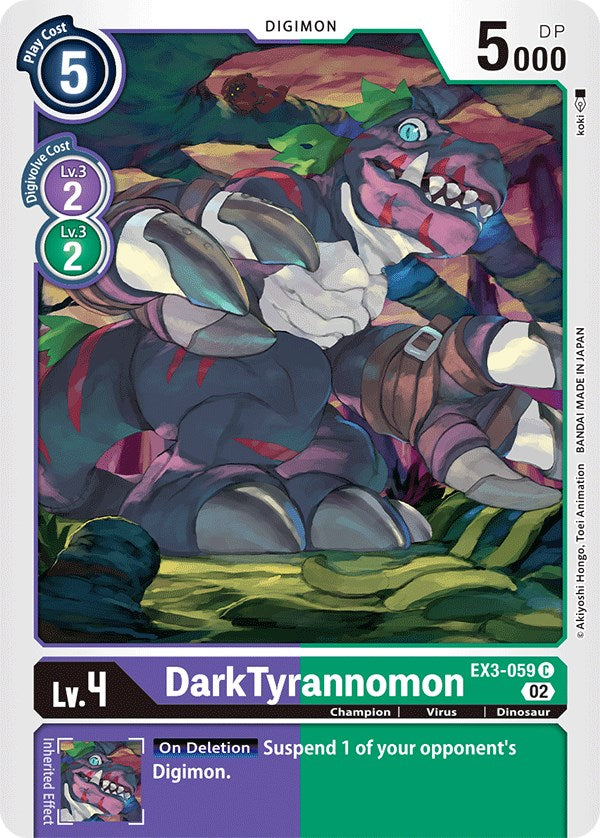 DarkTyrannomon [EX3-059] [Draconic Roar] | Amazing Games TCG