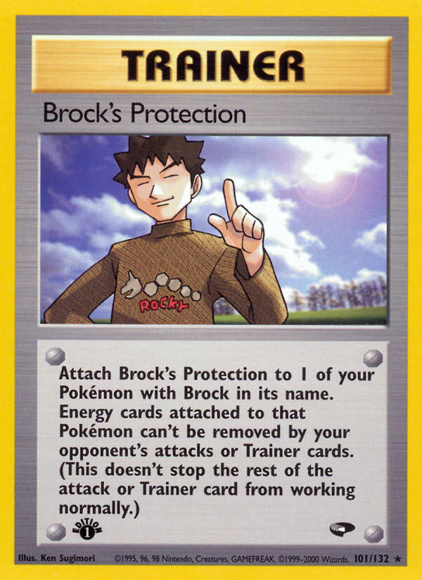 Brock's Protection (101/132) [Gym Challenge 1st Edition] | Amazing Games TCG
