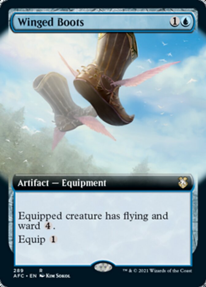 Winged Boots (Extended) [Dungeons & Dragons: Adventures in the Forgotten Realms Commander] | Amazing Games TCG