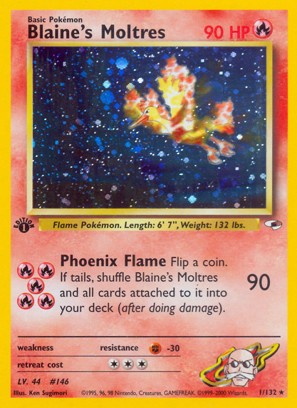 Blaine's Moltres (1/132) [Gym Heroes 1st Edition] | Amazing Games TCG