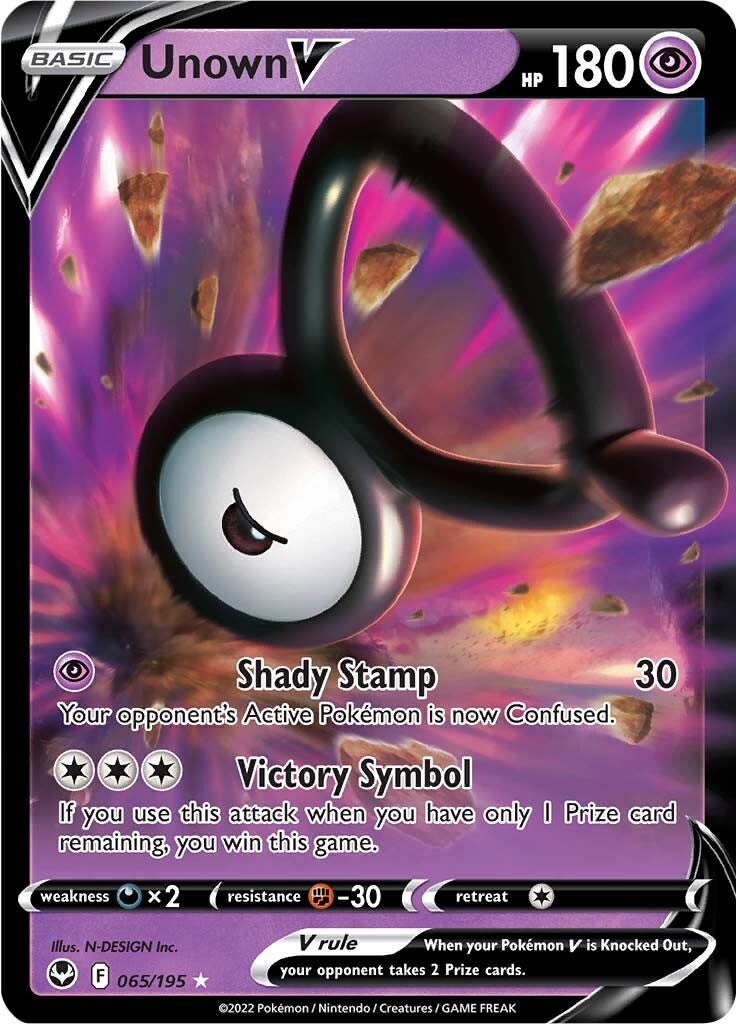 Unown V (065/195) [Sword & Shield: Silver Tempest] | Amazing Games TCG