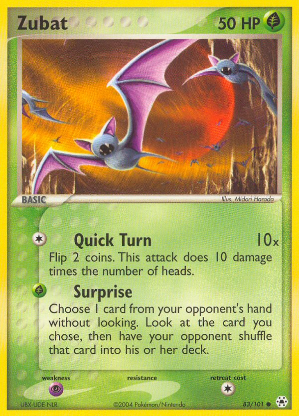 Zubat (83/101) [EX: Hidden Legends] | Amazing Games TCG