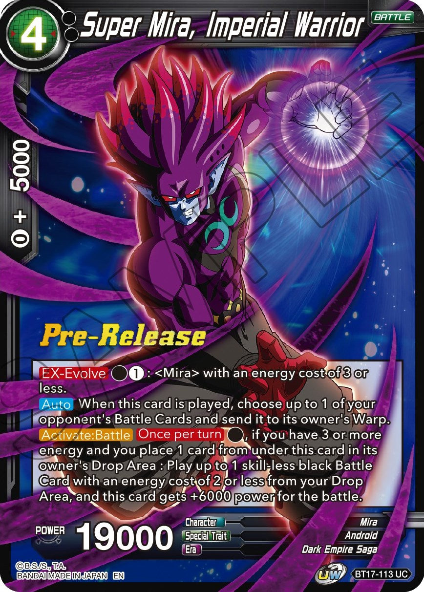 Super Mira, Imperial Warrior (BT17-113) [Ultimate Squad Prerelease Promos] | Amazing Games TCG