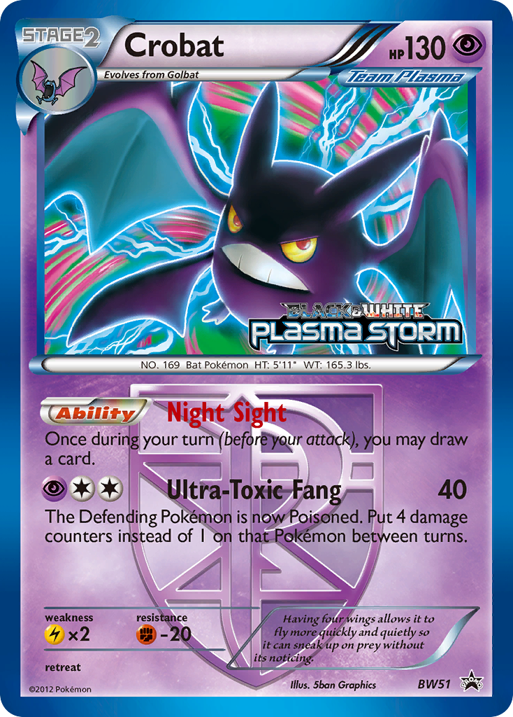 Crobat (BW51) [Black & White: Black Star Promos] | Amazing Games TCG