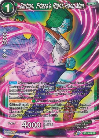 Zarbon, Frieza's Right-Hand Man (Starter Deck - Clan Collusion) [SD13-04] | Amazing Games TCG