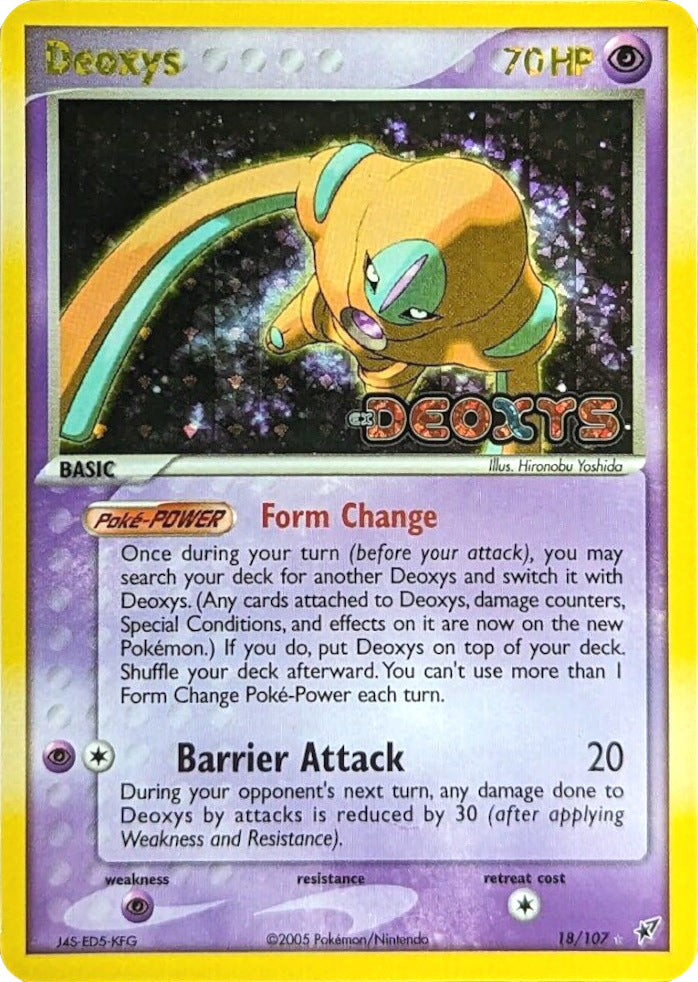 Deoxys (18/107) (Stamped) [EX: Deoxys] | Amazing Games TCG