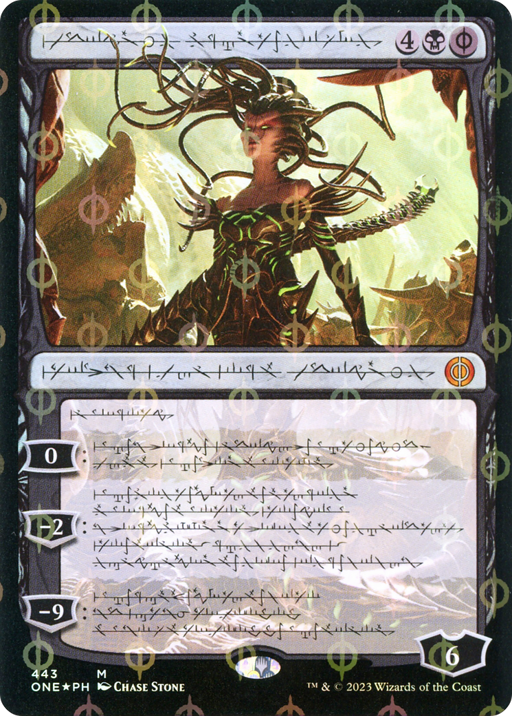 Vraska, Betrayal's Sting (Phyrexian Step-and-Compleat Foil) [Phyrexia: All Will Be One] | Amazing Games TCG