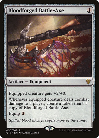 Bloodforged Battle-Axe [Commander 2017] | Amazing Games TCG