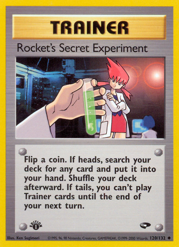 Rocket's Secret Experiment (120/132) [Gym Challenge 1st Edition] | Amazing Games TCG