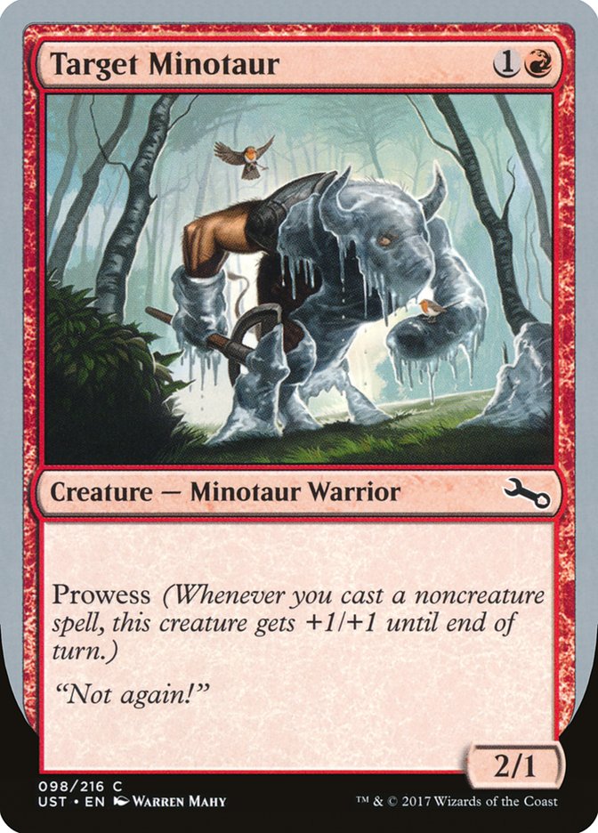 Target Minotaur (Ice Art) [Unstable] | Amazing Games TCG