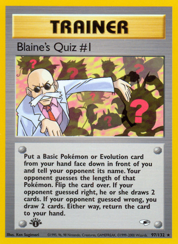 Blaine's Quiz #1 (97/132) [Gym Heroes 1st Edition] | Amazing Games TCG