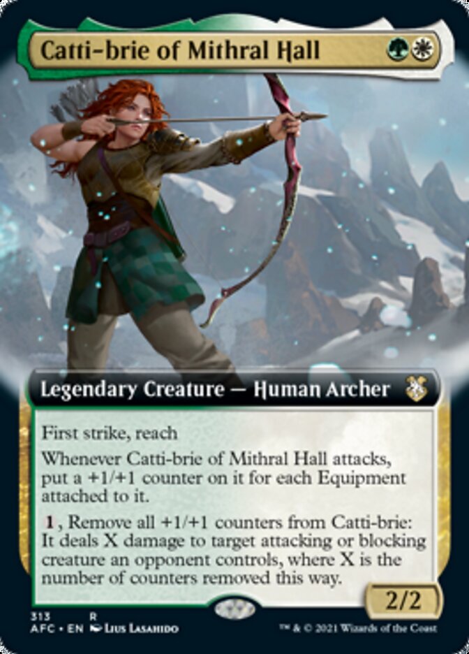 Catti-brie of Mithral Hall (Extended) [Dungeons & Dragons: Adventures in the Forgotten Realms Commander] | Amazing Games TCG