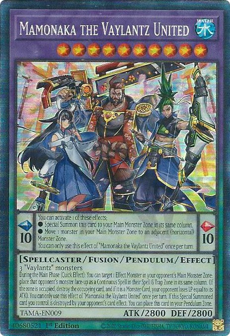 Mamonaka the Vaylantz United [TAMA-EN009] Collector's Rare | Amazing Games TCG