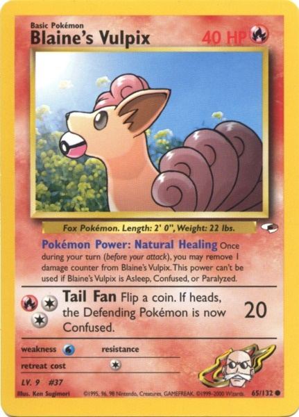 Blaine's Vulpix (65/132) [Gym Heroes Unlimited] | Amazing Games TCG