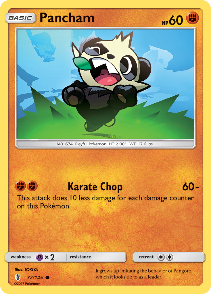 Pancham (72/145) [Sun & Moon: Guardians Rising] | Amazing Games TCG