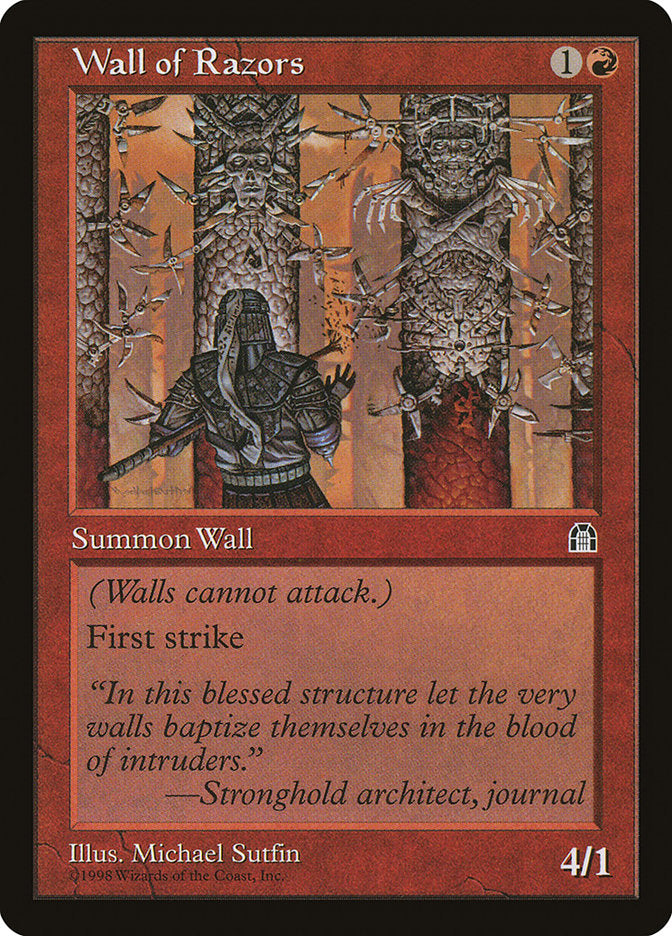 Wall of Razors [Stronghold] | Amazing Games TCG